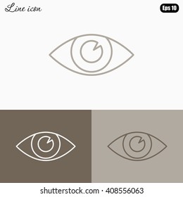 Line icon- eye