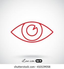 Line icon- eye