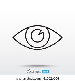 Line icon- eye