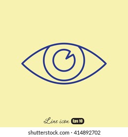 Line icon- eye