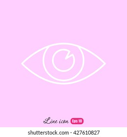Line icon- eye
