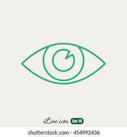 Line icon- eye