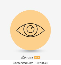 Line icon- eye