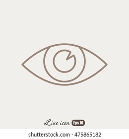 Line icon- eye