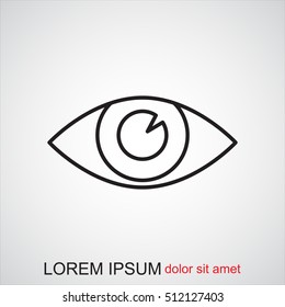 Line icon- eye