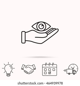 Line icon-  eye protection