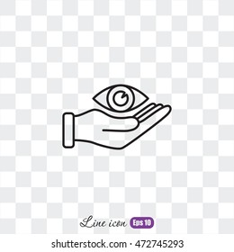 Line icon-  eye protection
