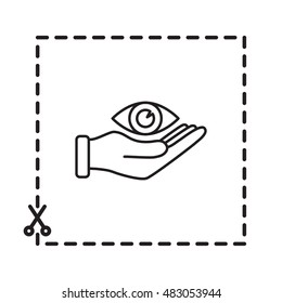 Line icon-  eye protection