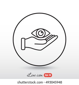 Line icon-  eye protection