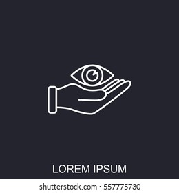 Line icon-  eye protection