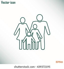 Line icon- a family