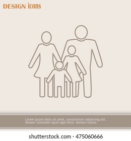 Line icon- a family