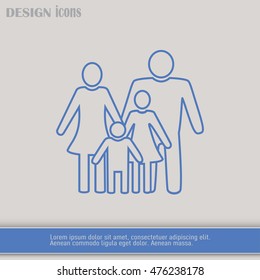 Line icon- a family