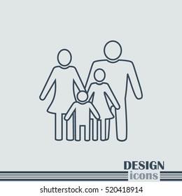 Line icon- a family
