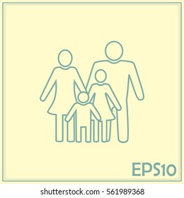 Line icon- a family