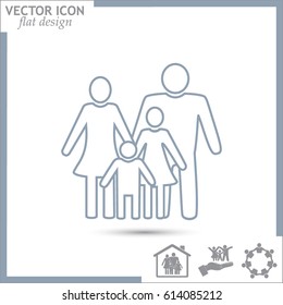 Line icon- a family