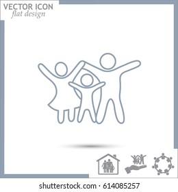 Line icon- a family