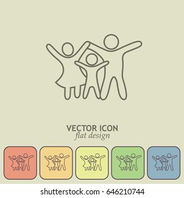 Line icon- a family