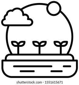 A Line Icon For Farm