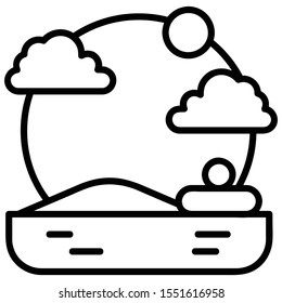A Line Icon For Field