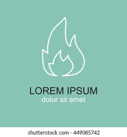 Line icon- Fire