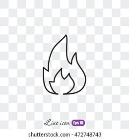 Line icon- Fire
