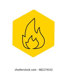 Line icon- Fire