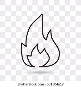 Line icon- Fire