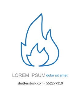 Line icon. Fire