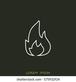 Line icon- Fire