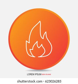Line icon- Fire