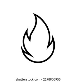 line icon flat fire design vector illustration.