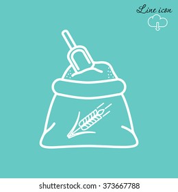Line icon- flour