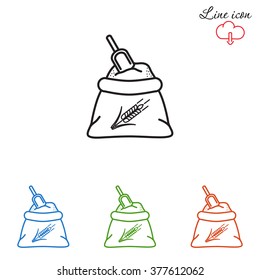 Line icon- flour