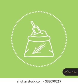 Line icon- flour