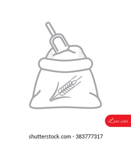Line icon- flour