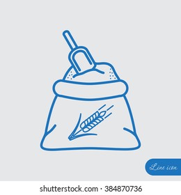 Line icon- flour