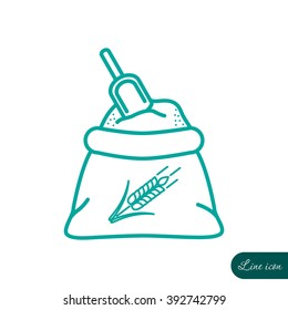 Line icon- flour