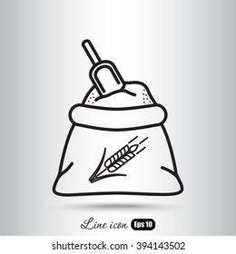 Line icon- flour