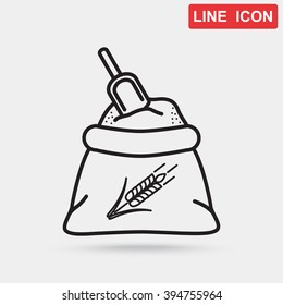 Line icon- flour