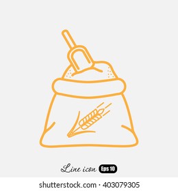 Line icon- flour