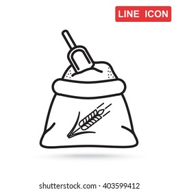 Line icon- flour