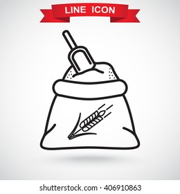 Line icon- flour