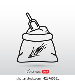 Line icon- flour