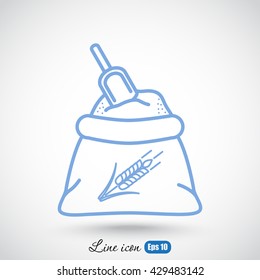 Line icon- flour
