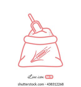 Line icon- flour
