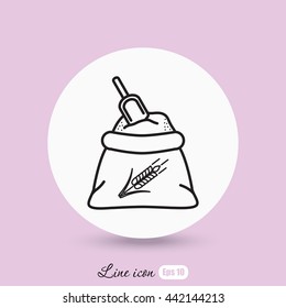 Line icon- flour