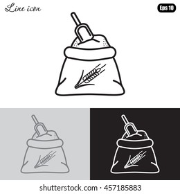 Line icon- flour