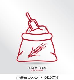 Line icon- flour