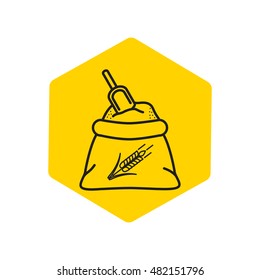 Line icon- flour